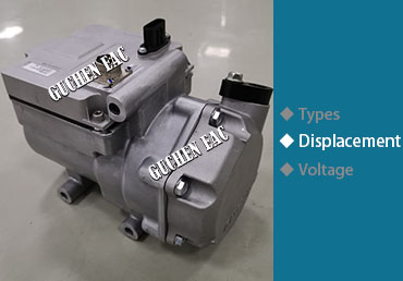 displacement volume of electric compressor
