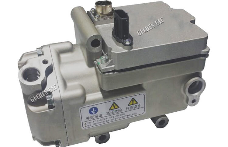 hybrid vehicle electric a/c compressor