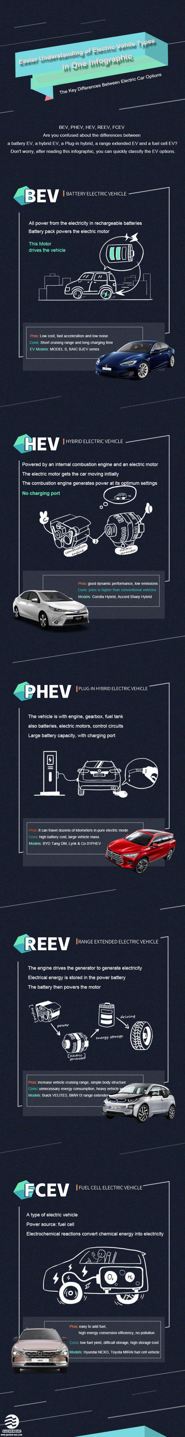 different types of electric vehicles