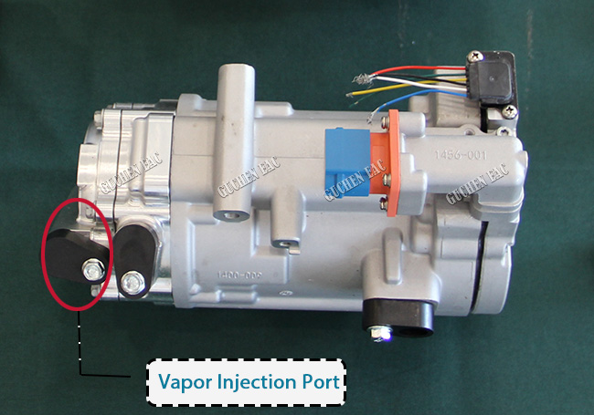 vapor injection suction port of HP34A350
