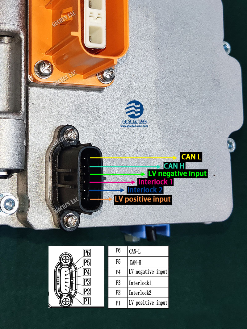 Guchen HV compressor connector pins