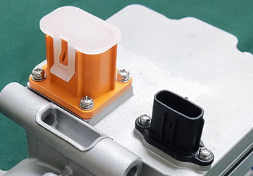 electric compressor connector design and functions